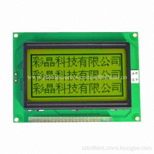12864 monochrome LCD display module, supports serial parallel interface, 3V or 5V